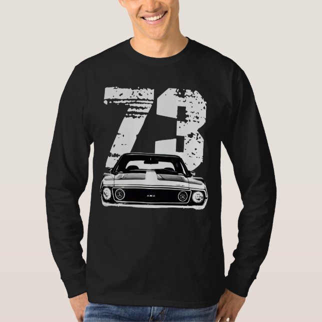 Front View mit Jahr 1973 AMX AMX Javelin T-Shirt (Vorderseite)