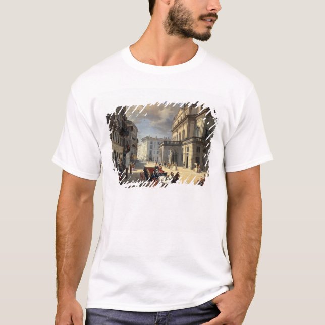 Front von La Scala-Theater, 1852 T-Shirt (Vorderseite)
