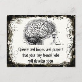 Frontal Lobe Haiku Postkarten