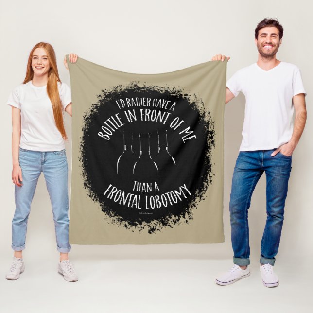 Frontal Lobotomy Fleece Blanket (Beispiel)
