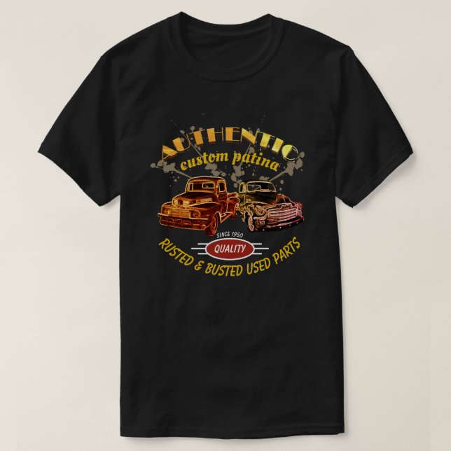 Fronten-u. Rückseiten-authentische T-Shirt (Design vorne)
