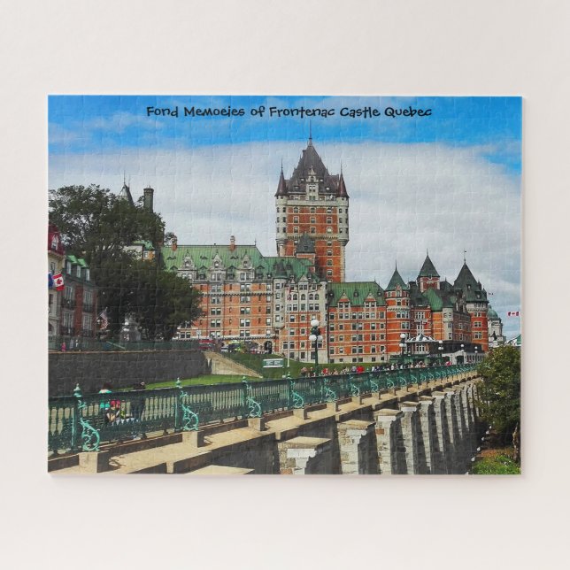 Frontenac Schloss Quebec. Jigsaw Puzzle (Horizontal)