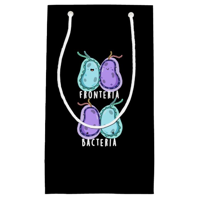 Fronteria Bacteria Funny Biology Pub Dark BG Kleine Geschenktüte (Vorderseite)