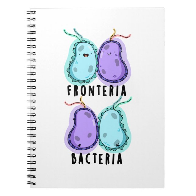 Fronteria Bacteria Funny Biology Pub Notizblock (Vorderseite)