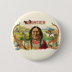 Frontier Cigar Advertising Button