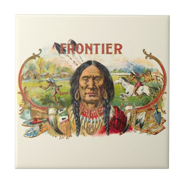 Frontier Cigar Advertising Fliese (Vorderseite)