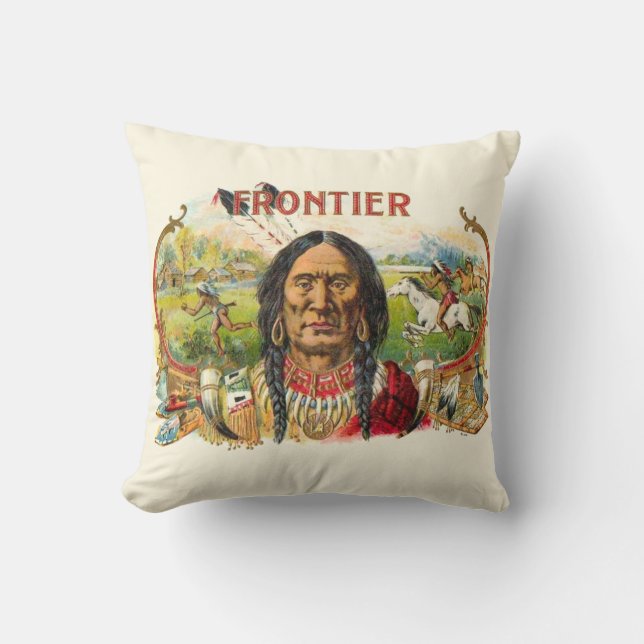 Frontier Cigar Advertising Kissen (Vorderseite)