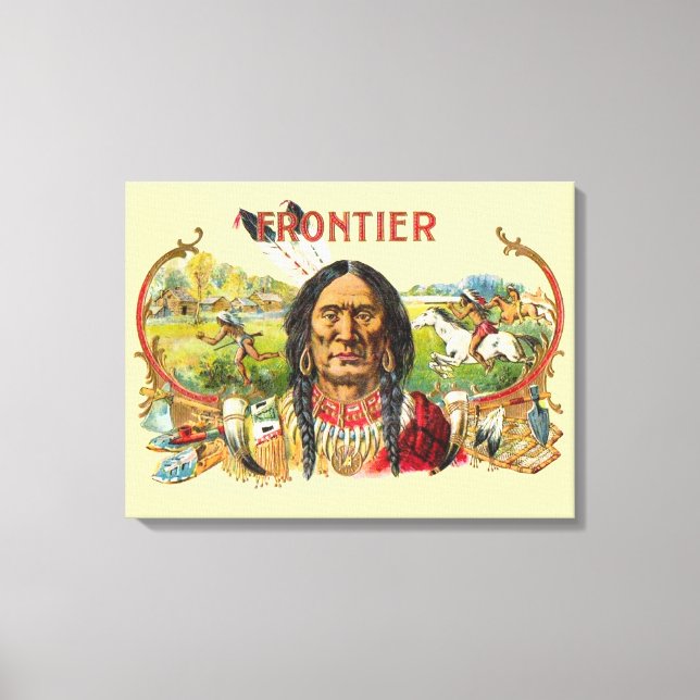 Frontier Cigar Advertising Leinwanddruck (Vorderseite)