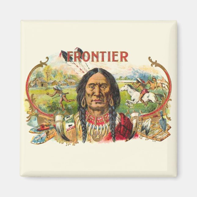 Frontier Cigar Advertising Magnet (Vorne)