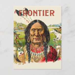 Frontier Cigar Advertising Postkarte