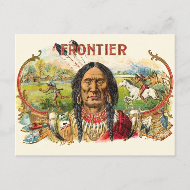 Frontier Cigar Advertising Postkarte (Vorderseite)