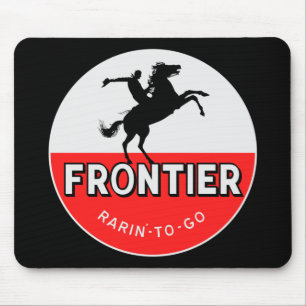 Frontier Gasoline Rarin'-to-go Vintage-Schilder Mousepad