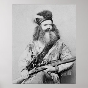 Frontiersman, 1864. Altes Foto Poster
