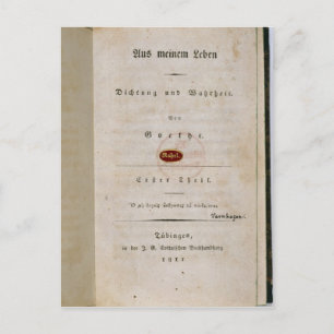 Frontispiece aus 'Out my Life Postkarte