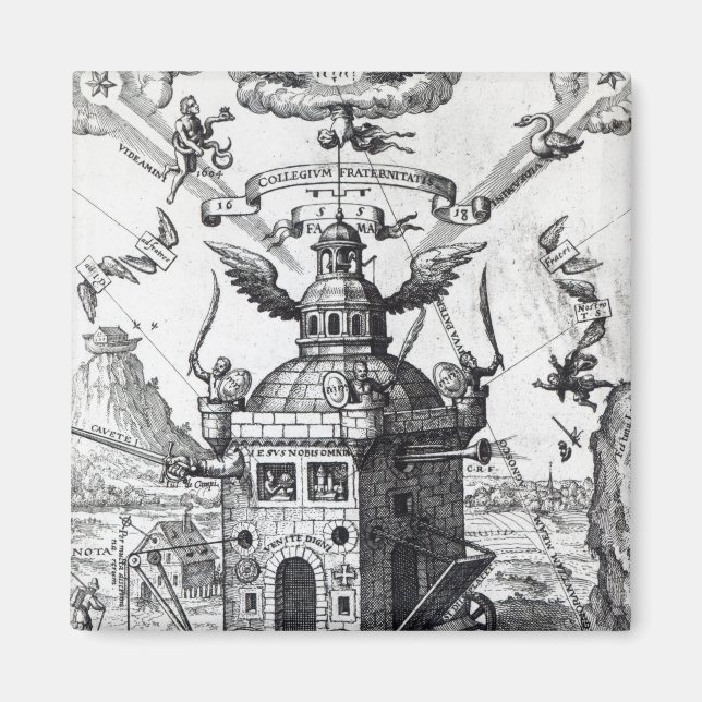 Frontispiece 'Collegium Fama Fraternitatis' Magnet (Vorne)