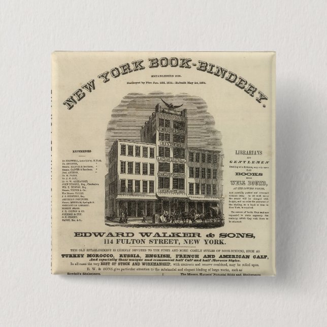 Frontispiece Coltons amerikanischer Atlas Button (Vorderseite)