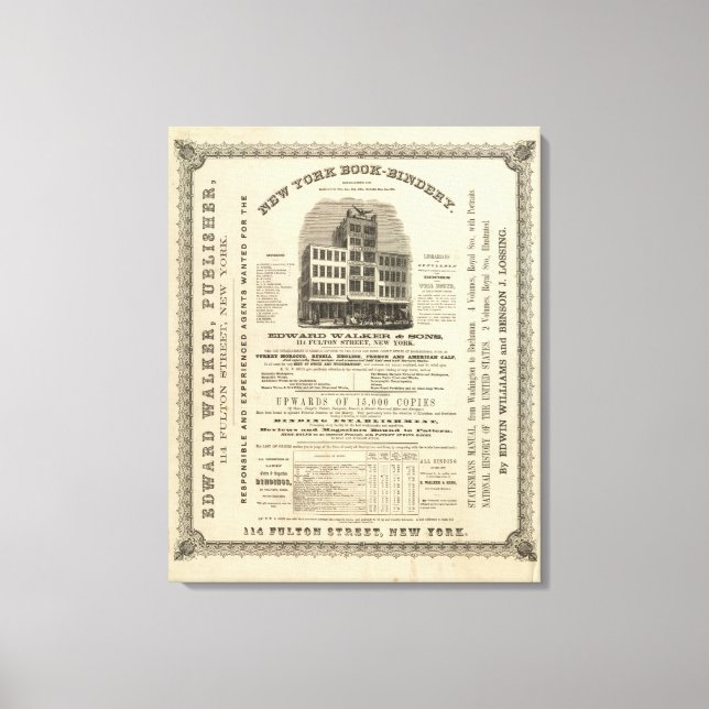 Frontispiece Coltons amerikanischer Atlas Leinwanddruck (Vorderseite)