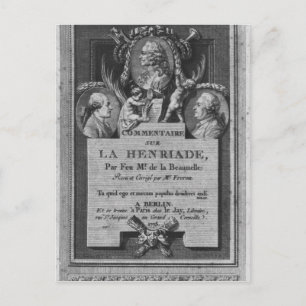 Frontispiece des Kommentars Postkarte