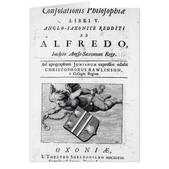 Frontispiece für Christopher Rawlinsons (Vorne)