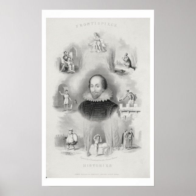 Frontispiece für die 'Geschichte', von 'The Comple Poster (Vorne)