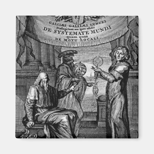 Frontispiece of 'Dialogus De Systemate Mundi' Magnet (Vorne)