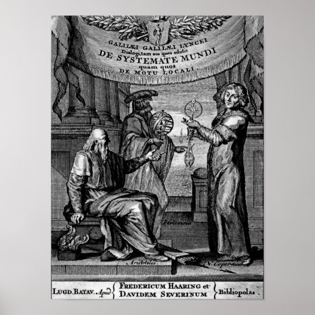Frontispiece of 'Dialogus De Systemate Mundi' Poster (Vorne)