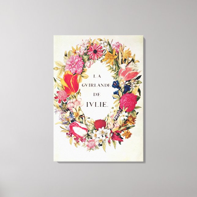 Frontispiece of 'La Guirlande de Julie', c.1642 Leinwanddruck (Vorderseite)