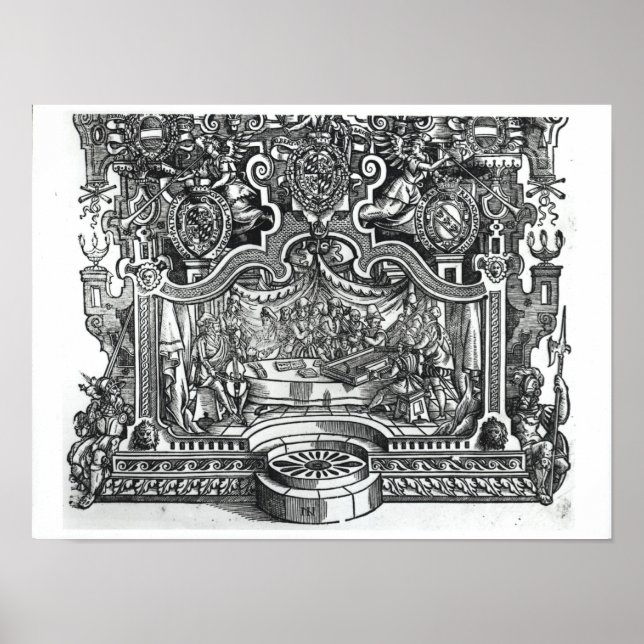 Frontispiece of 'Messes' von Roland de Lassus Poster (Vorne)