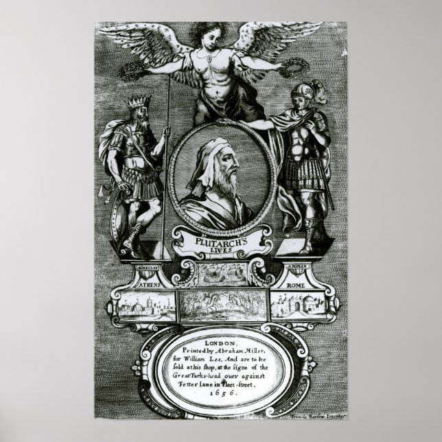 Frontispiece 'Plutarch's Lives' von Plutarch Poster (Vorne)