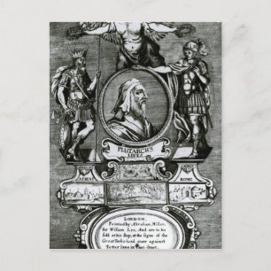 Frontispiece 'Plutarch's Lives' von Plutarch Postkarte