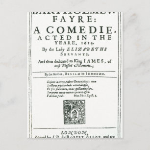 Frontispiece to 'Bartholomew Fair' Postkarte