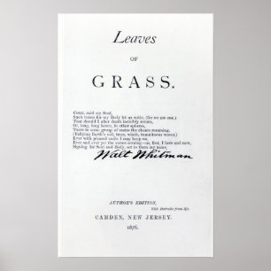 Frontispiece to 'Blätter des Grases' Poster
