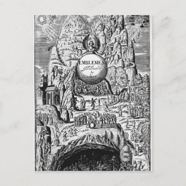 Frontispiece to George Withers 'Emblems', 1635 Postkarte (Vorderseite)