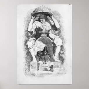 Frontispiece to 'Gullivers Reisen' von Poster