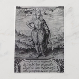 Frontispiece to 'Les Hermaphrodites' Postkarte
