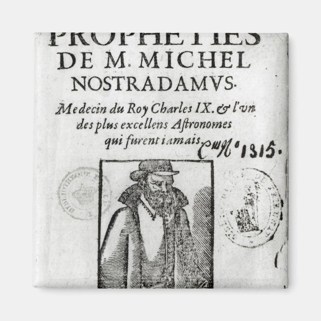 Frontispiece to 'Les Propheties de M. Michel Magnet (Vorne)