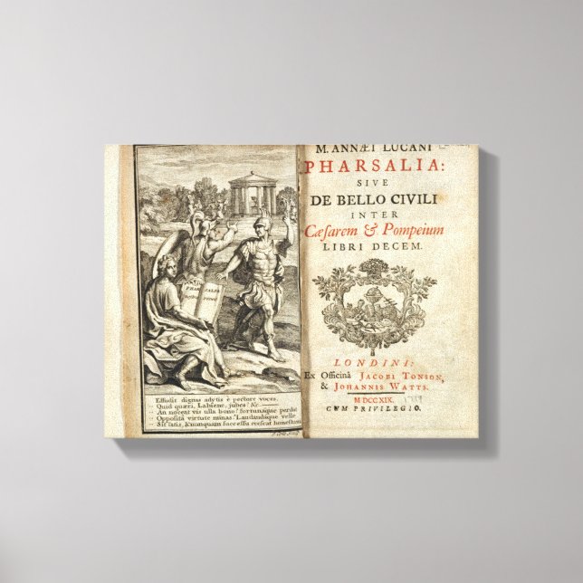 Frontispiece to "Pharsalia" Leinwanddruck