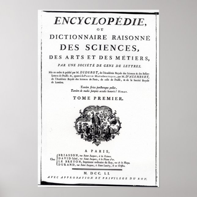 Frontispiece to 'The Encyclopedia Poster (Vorne)