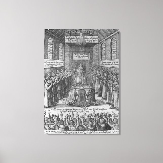 Frontispiece to 'Vox Regis' von Thomas Scott Leinwanddruck (Vorderseite)