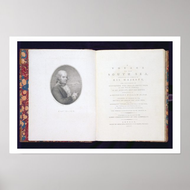Frontispiece und Titelseite von "A Voyage to the S Poster (Vorne)
