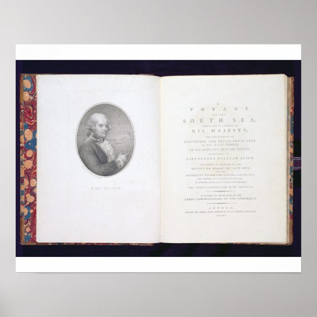 Frontispiece und Titelseite von "A Voyage to the S Poster (Vorne)