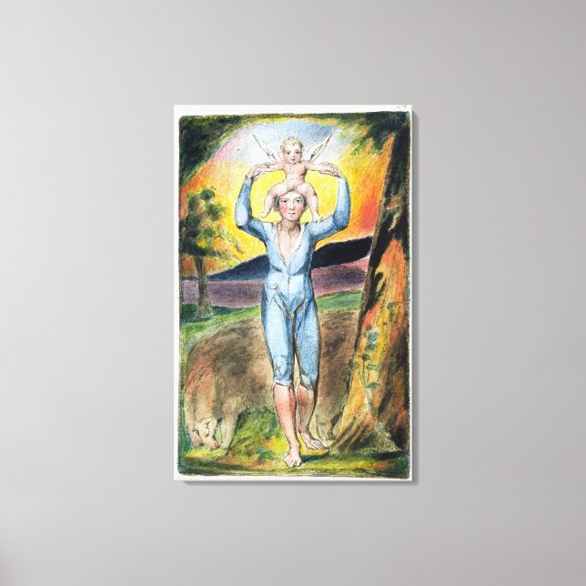 Frontispiece von "Songs of Innocence and of Exper Leinwanddruck (Vorderseite)