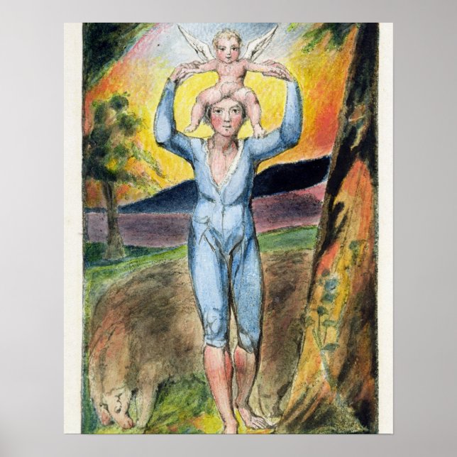 Frontispiece von "Songs of Innocence and of Exper Poster (Vorne)