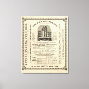 Frontispiz Coltons amerikanischer Atlas Leinwanddruck