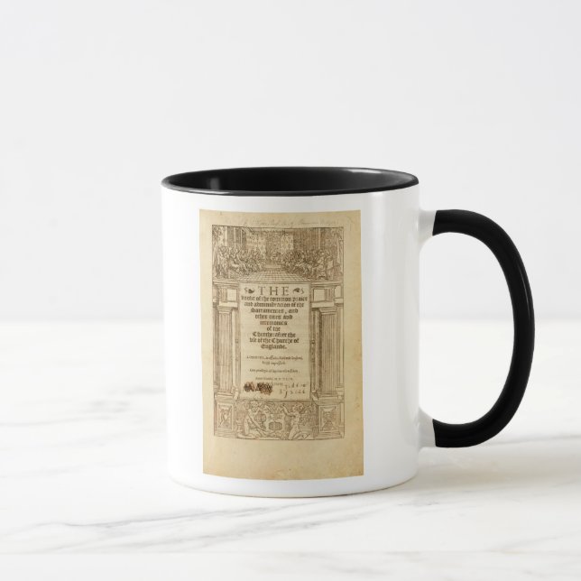 Frontispiz 'des Buches von allgemeinem Prayer Tasse (Rechts)