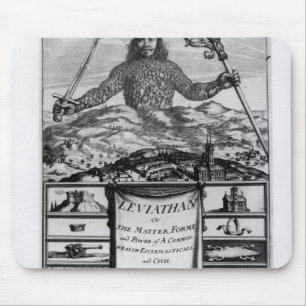 Frontispiz durch Thomas Hobbes von Malmesbury Mousepad