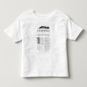 Frontispiz für das französische kleinkind t-shirt