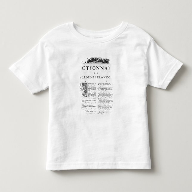 Frontispiz für das französische kleinkind t-shirt (Vorderseite)