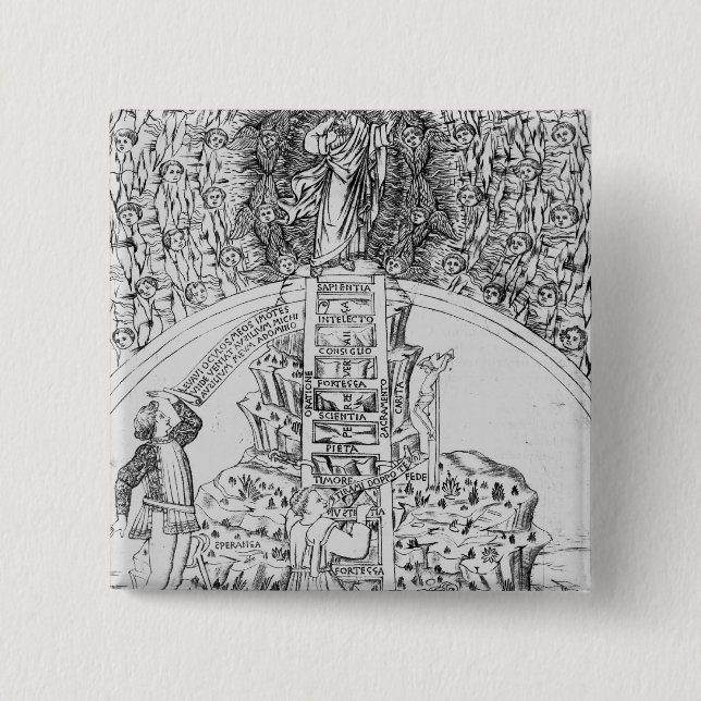 Frontispiz nach "IL Monte Sancto di Dio", 1477 Button (Vorderseite)