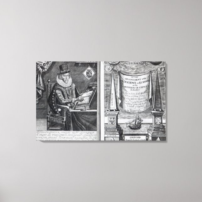 Frontispiz und Titel Leinwanddruck (Vorderseite)